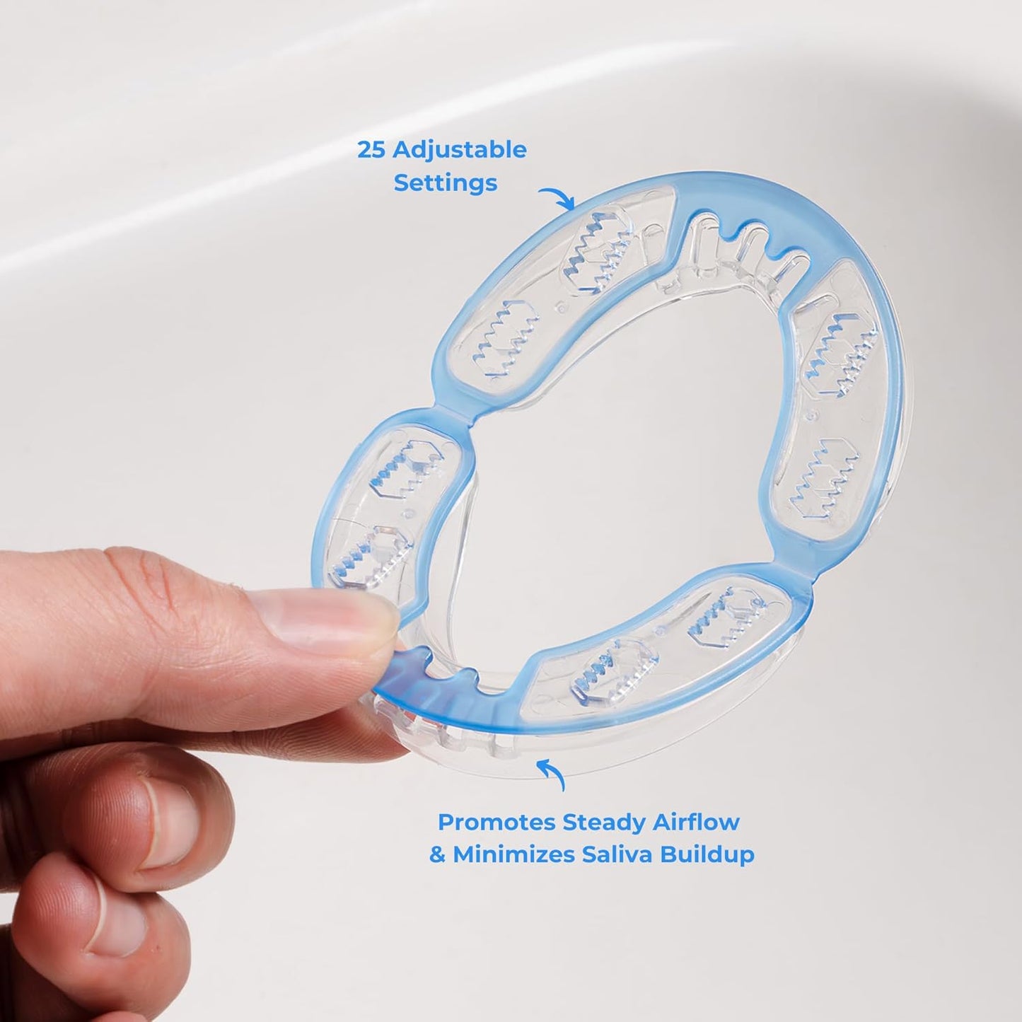 QuietLab Pro Anti-Snoring Mouthpiece - Adjustable Snoring Mouth Guard, Orthodontist Designed, No Boiling Required - BPA-Free Medical Grade - Designed for Nighttime Snoring Control